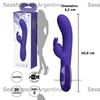Vibrador con estimulador de clitoris, con 30 funciones y carga USB